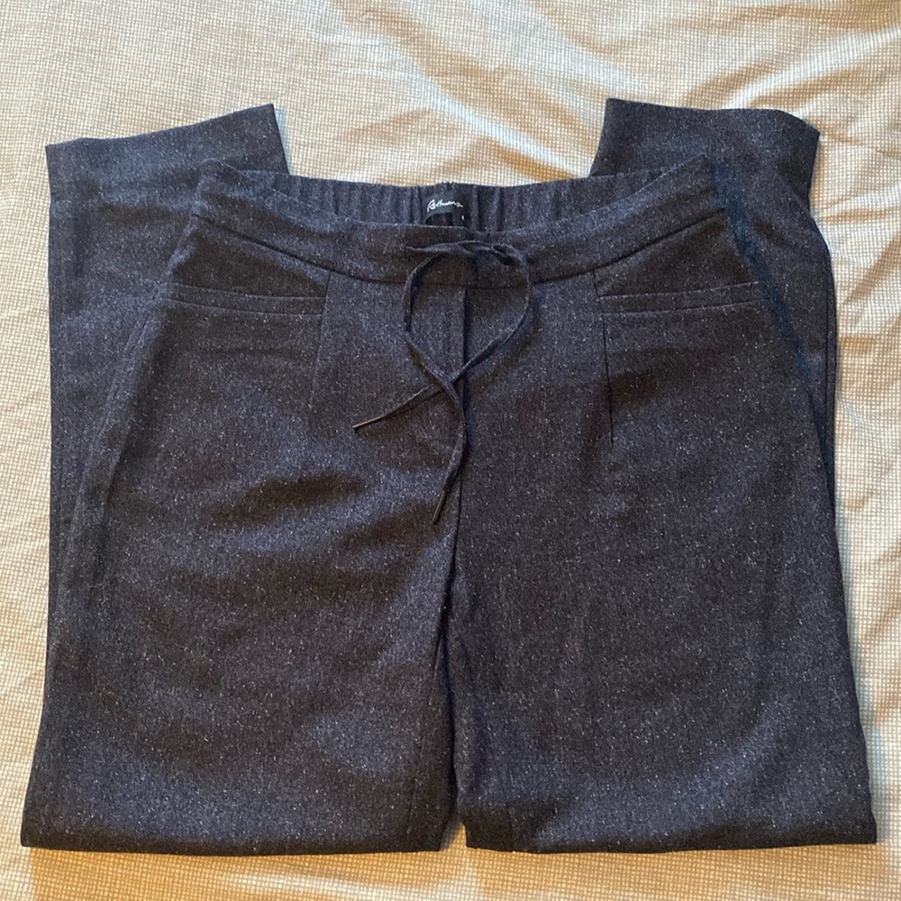 Straight Leg Jogger Style Blue Casual Dress Pants